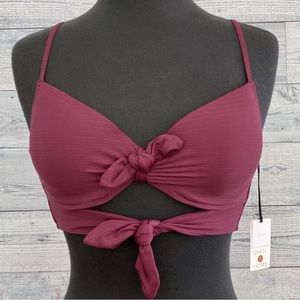 Shade & Shore Purple Light Lift Bikini Top NWT size 36B with Underwire